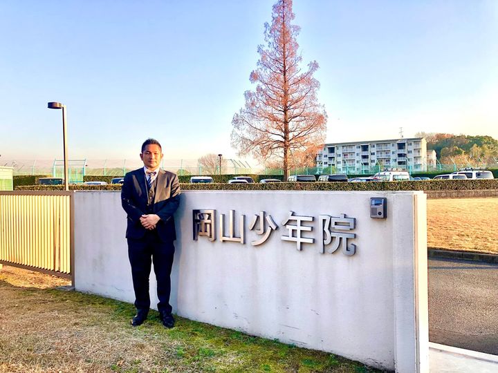 画像:岡山少年院にて講演