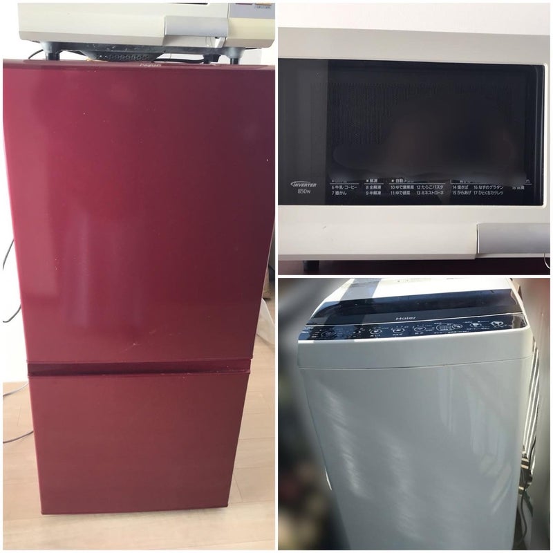 画像:卒寮生の元へ寄付で頂いた家電のお届け(家電の寄付)